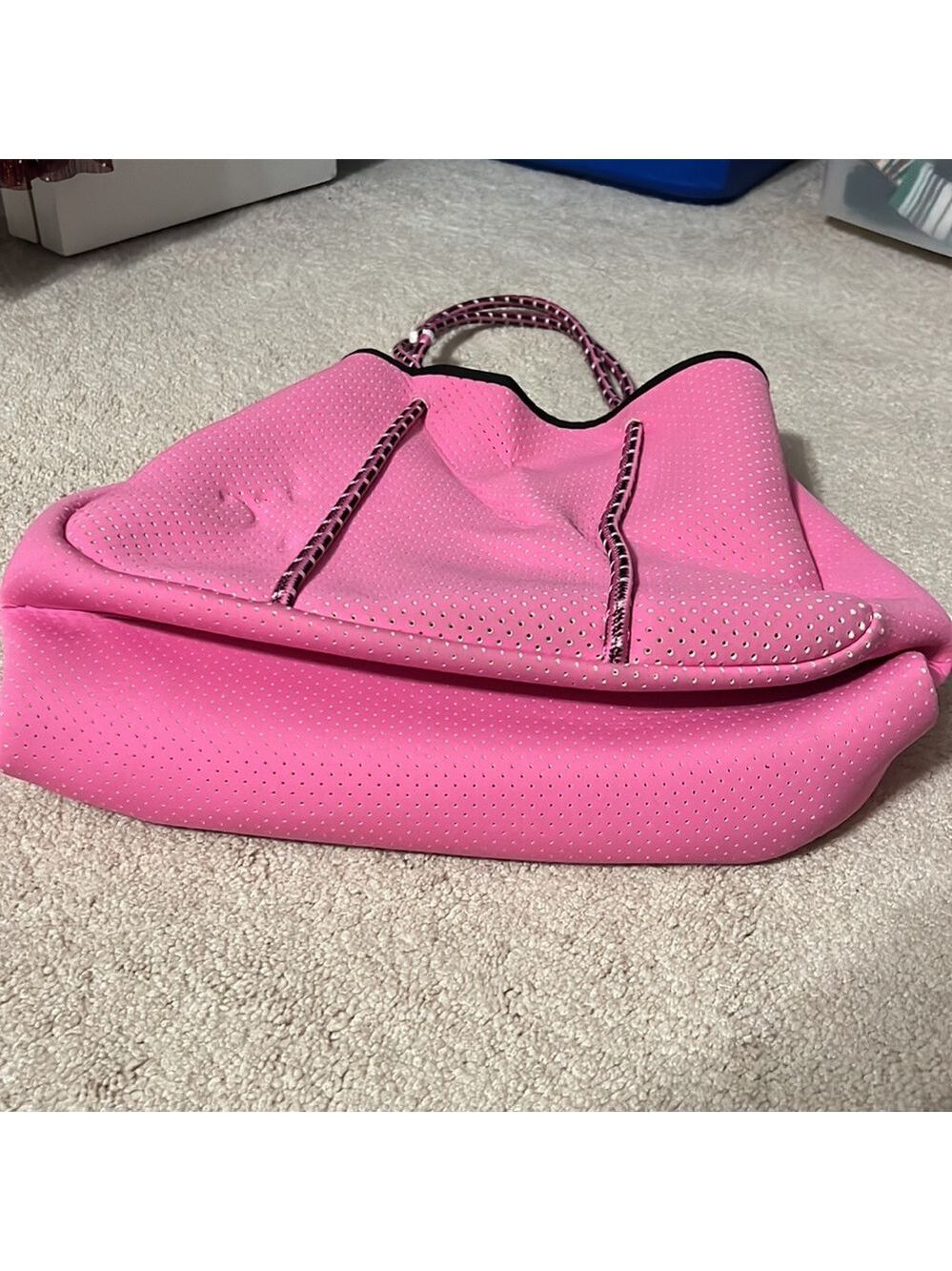 Annabel Ingall Sporty Spice Tote in Neon Rose - Picture 8 of 8